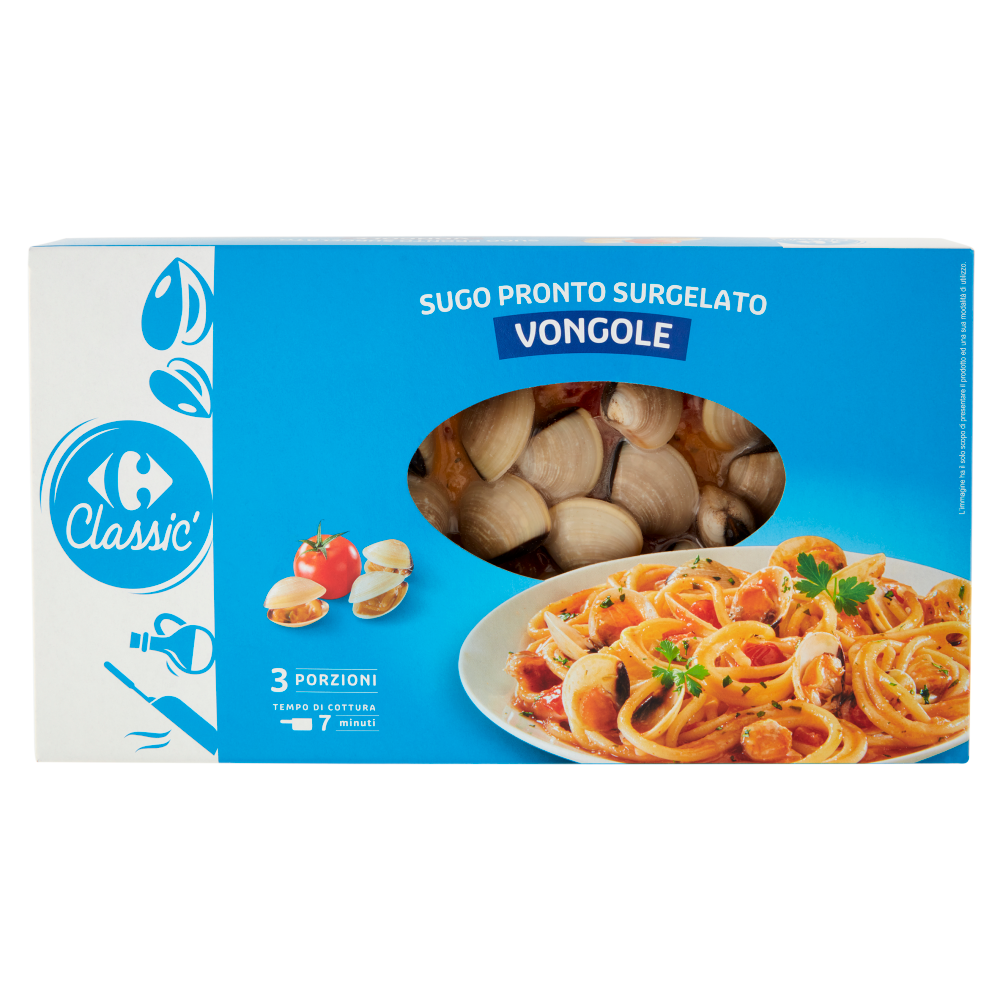 Carrefour Classic Sugo Pronto Surgelato Vongole 400 g