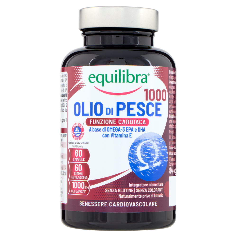 equilibra Olio di Pesce 1000 60 Capsule 84,4 g