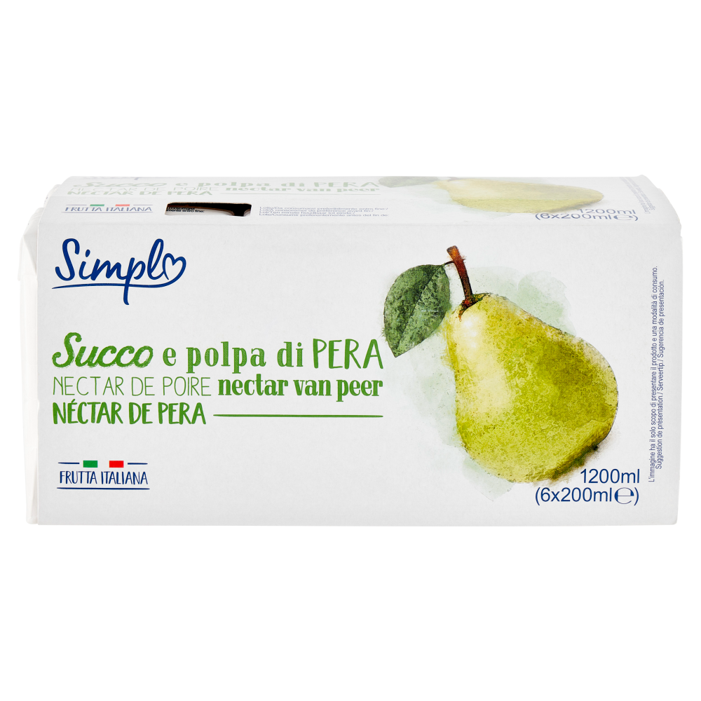 Simpl Succo e polpa di Pera 6 x 200 ml