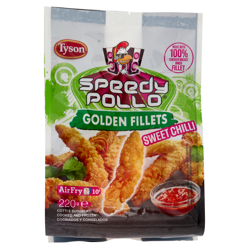 Speedy Pollo Golden Fillets Sweet Chilli Cotti e Surgelati 220 g