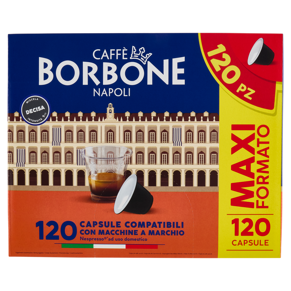 Caffè Borbone Miscela Decisa Capsule Compatibili Nespresso* ad uso domestico 120 x 5 g