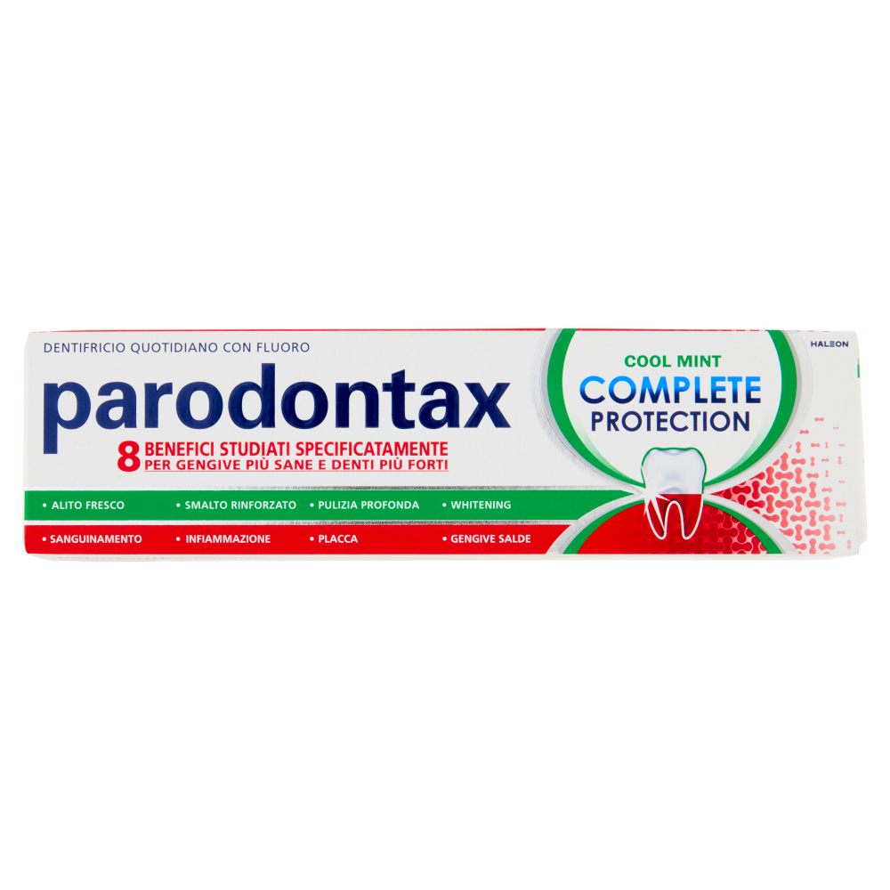 Parodontax dentifricio quotidiano complete protection per denti e gengive pi&ugrave; sane con fluoro 75 ml
