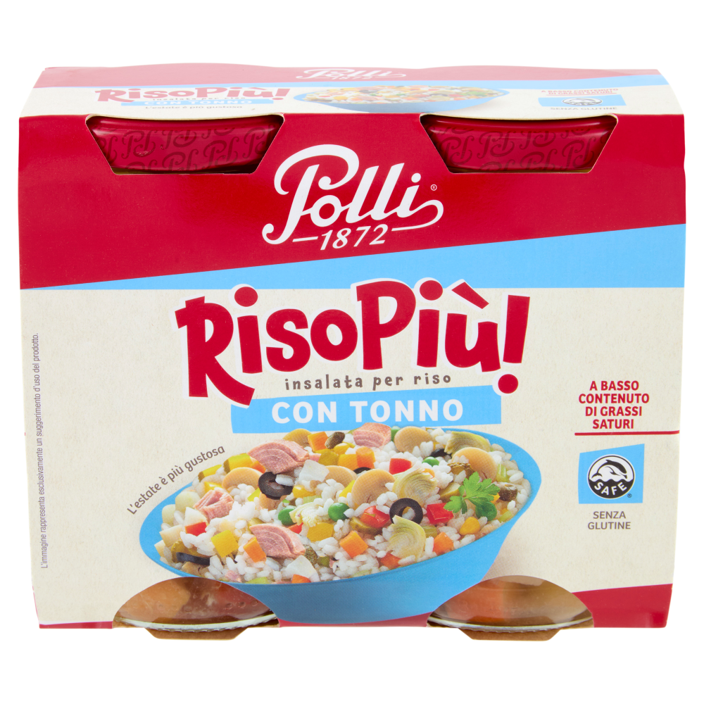 Polli Riso Pi&ugrave;! insalata per riso con Tonno 2 x 290 g