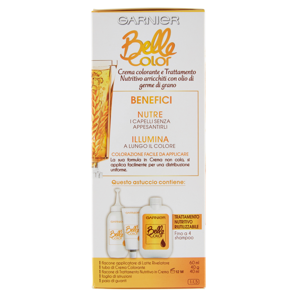 Garnier Belle Color Colore Luminoso, Tinta per Capelli Bianchi 110 Biondo Chiarissimo Naturale