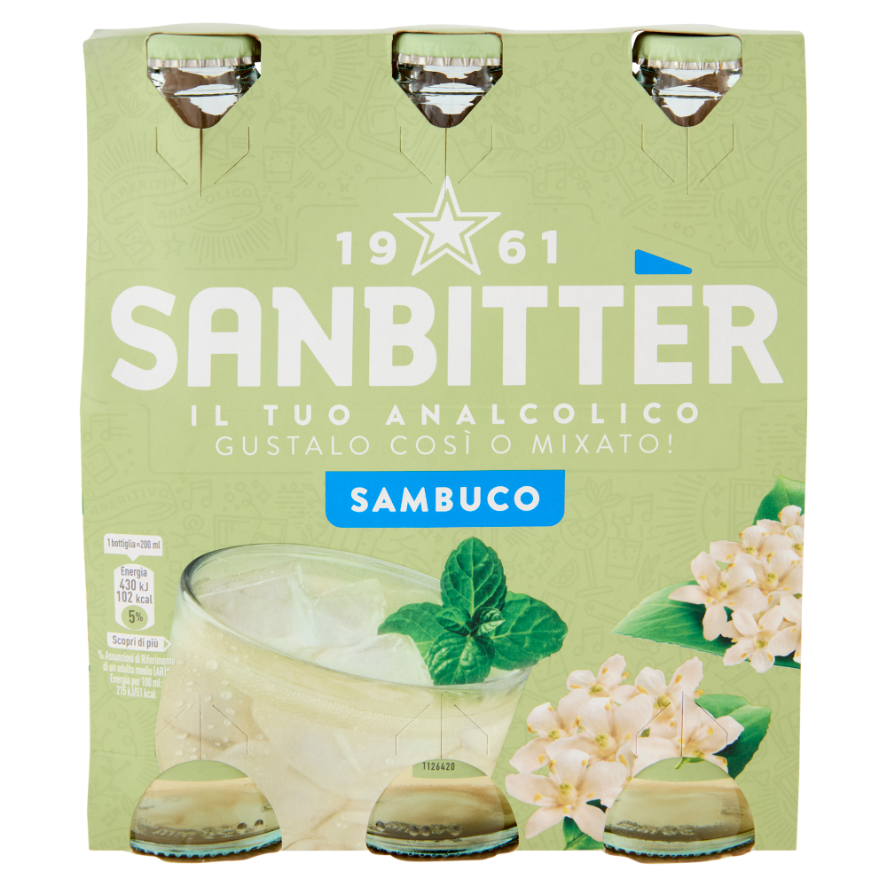 Sanbitt&egrave;r Sambuco 20cl x3