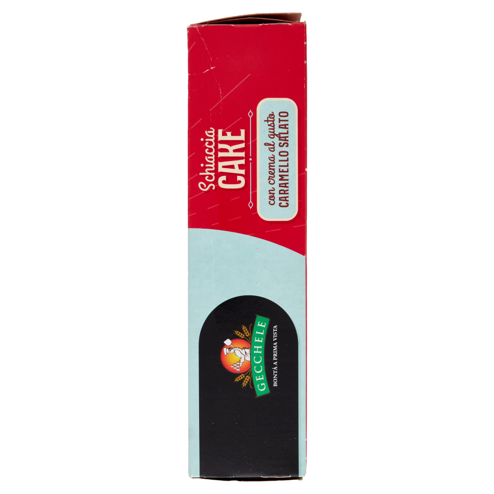 Gecchele Schiaccia Cake con crema al gusto Caramello Salato 350 g