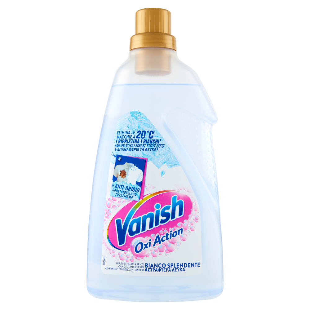 Vanish Oxi Action Gel bianco Smacchiatore bucato 1,5 L