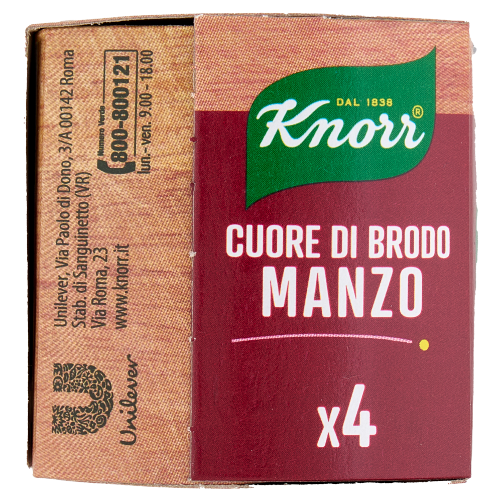 Knorr Cuore di Brodo Manzo 4 x 28 g