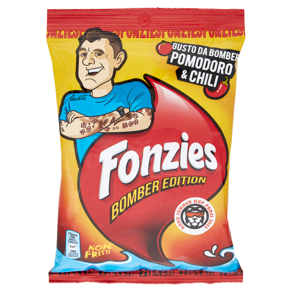 Fonzies Bomber Edition Croccantini di Mais Gusto Pomodoro e Chili - 100g