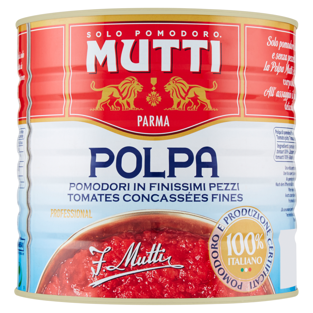 Mutti Polpa Pomodori in Finissimi Pezzi 2500 g