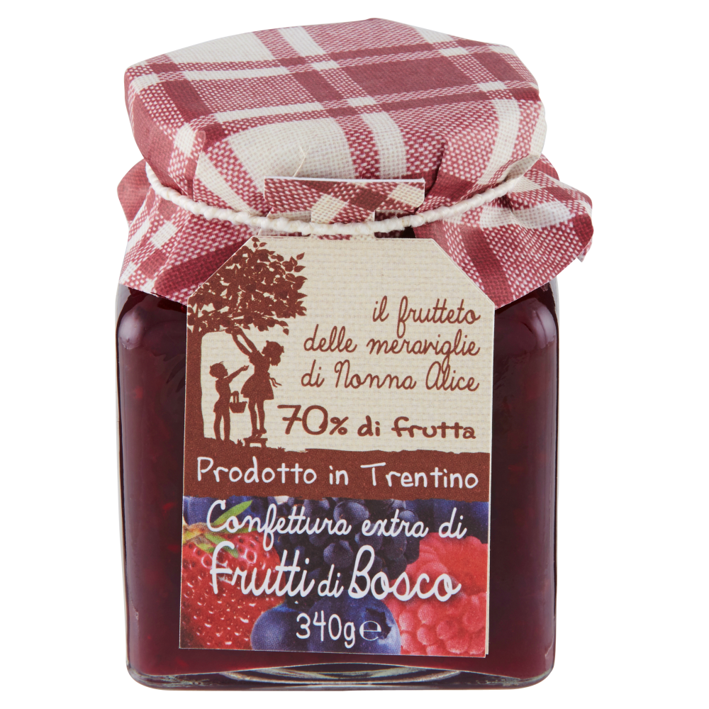 il frutteto delle meraviglie di Nonna Alice Confettura extra di Frutti di Bosco 340 g