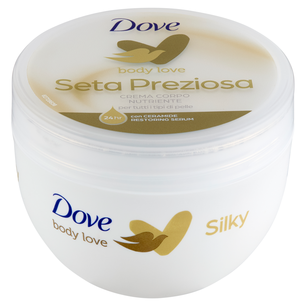 Dove body love Seta Preziosa Crema Corpo Nutriente per tutti i tipi di pelle 300 ml