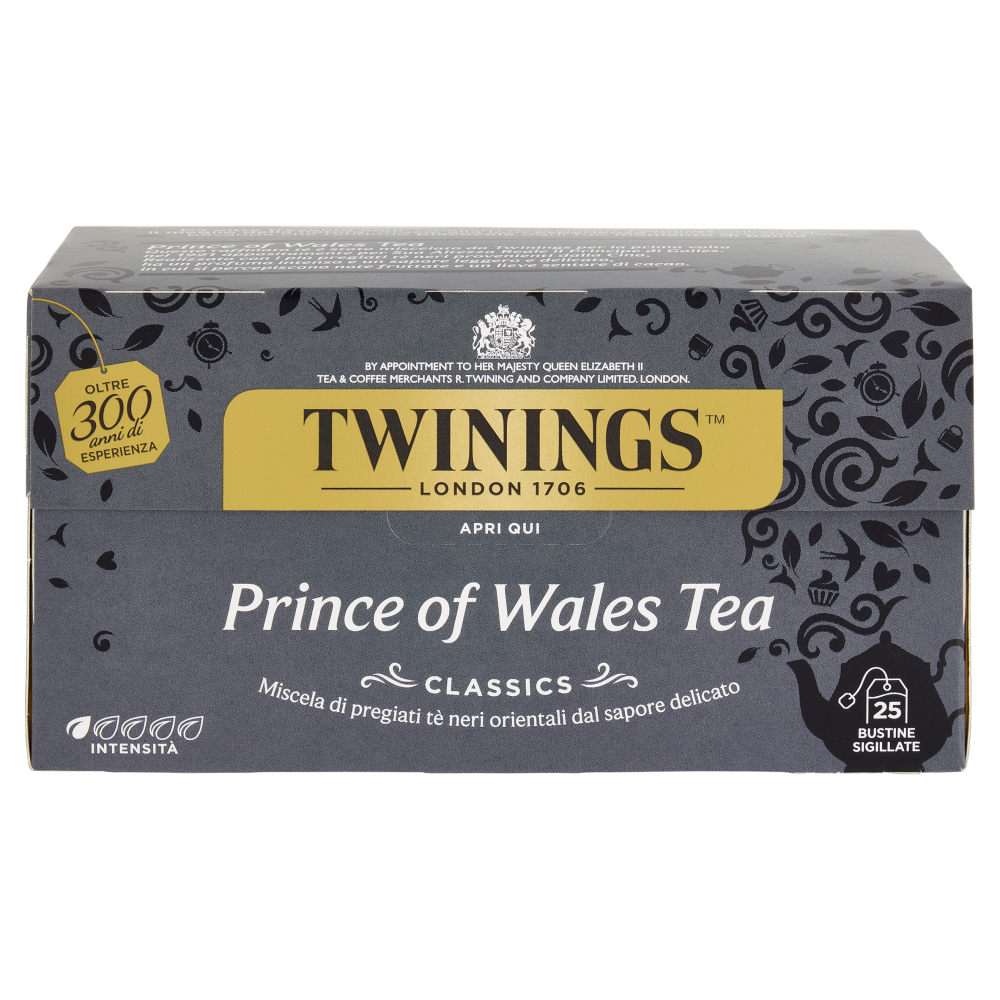 Twinings Prince of Wales Tea Tè Nero 25 filtri The 50 g