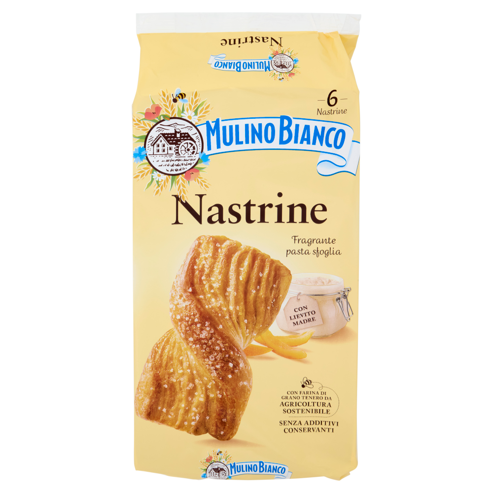 Mulino Bianco Nastrine Merenda Senza Additivi Conservanti 6 pezzi 240g
