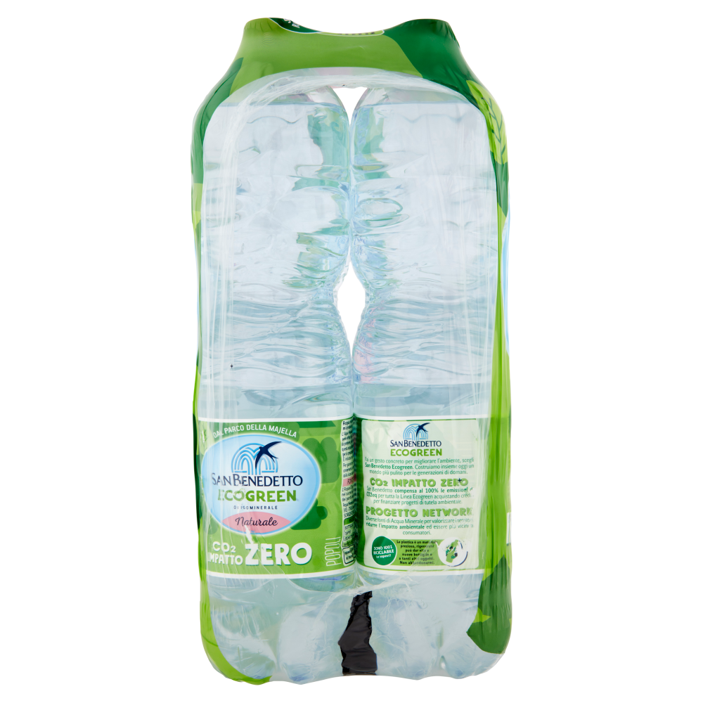 San Benedetto Acqua Naturale dal Parco della Majella Ecogreen 6 x 1,5 L