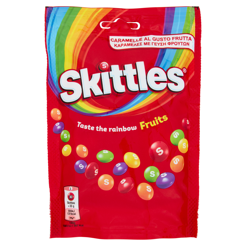 Skittles Fruit, Caramelle Assortite al Gusto Frutta 136g
