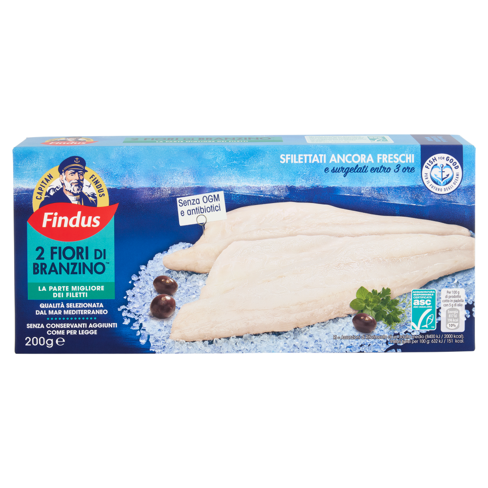 Capitan Findus 2 Fiori di Branzino 200 g