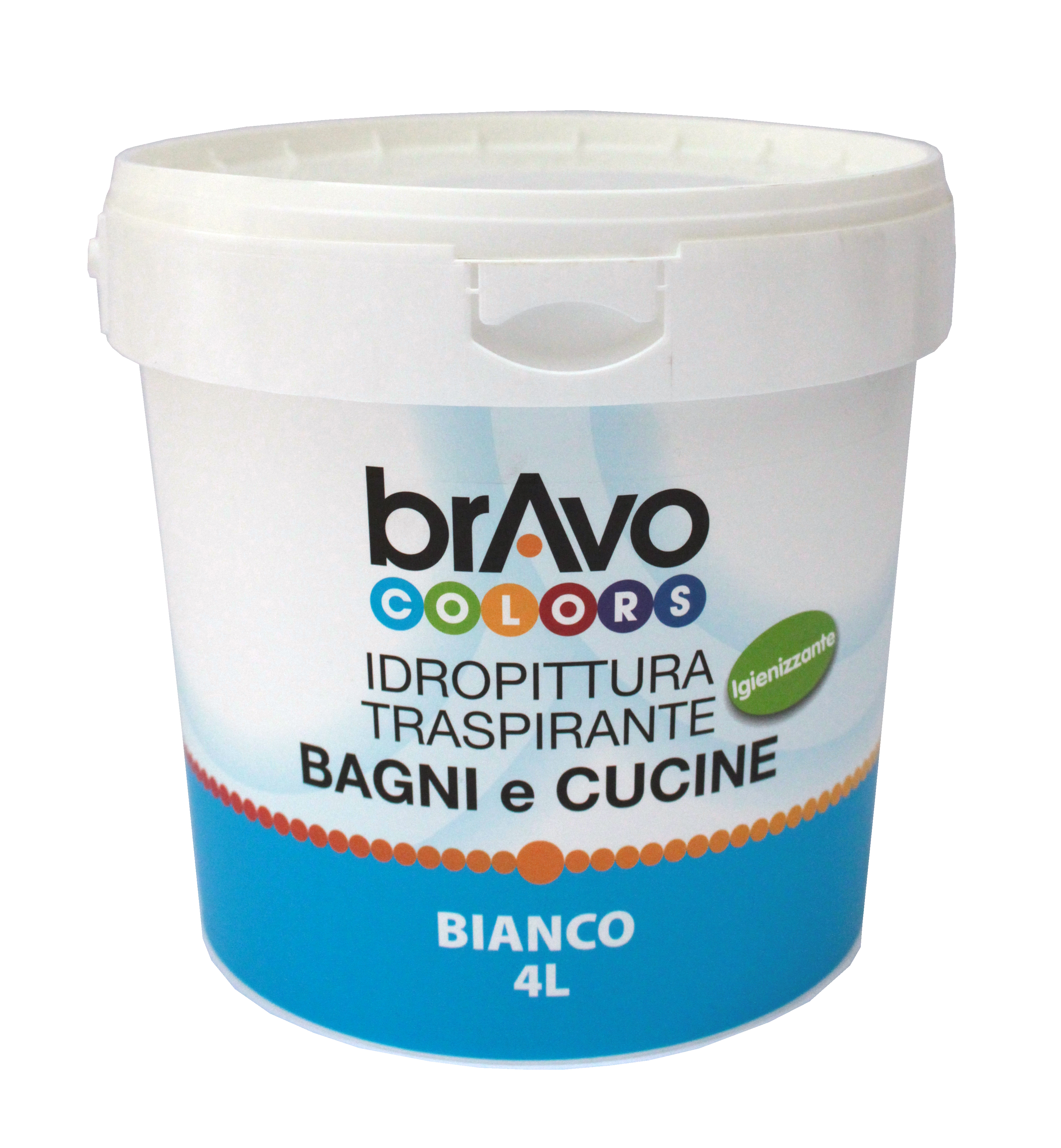 Idropittura traspirante bagno e cucina colore bianco