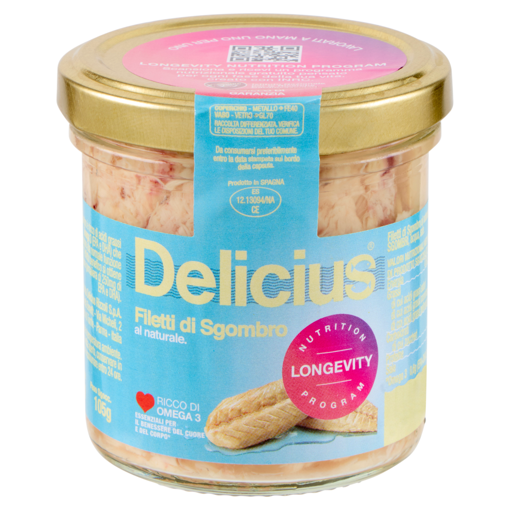 Delicius Filetti di Sgombro al naturale 150 g