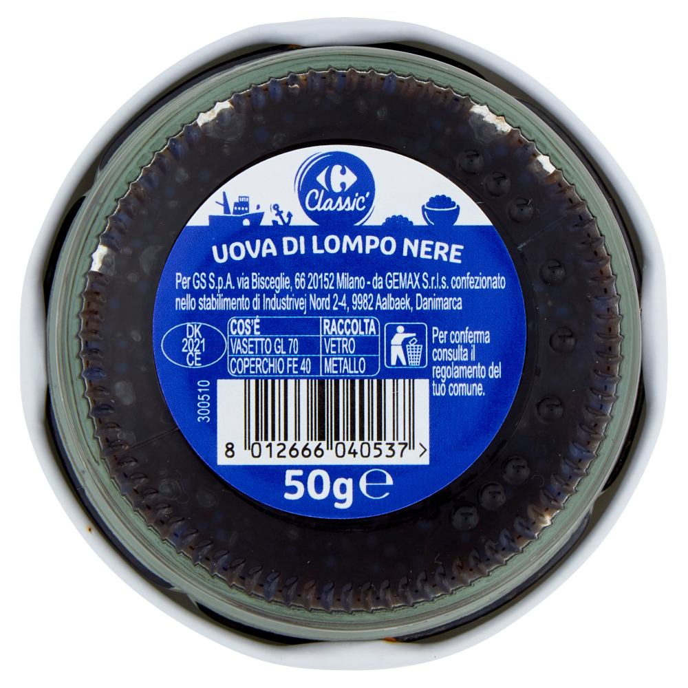Carrefour Classic Uova di Lompo Nere 50 g