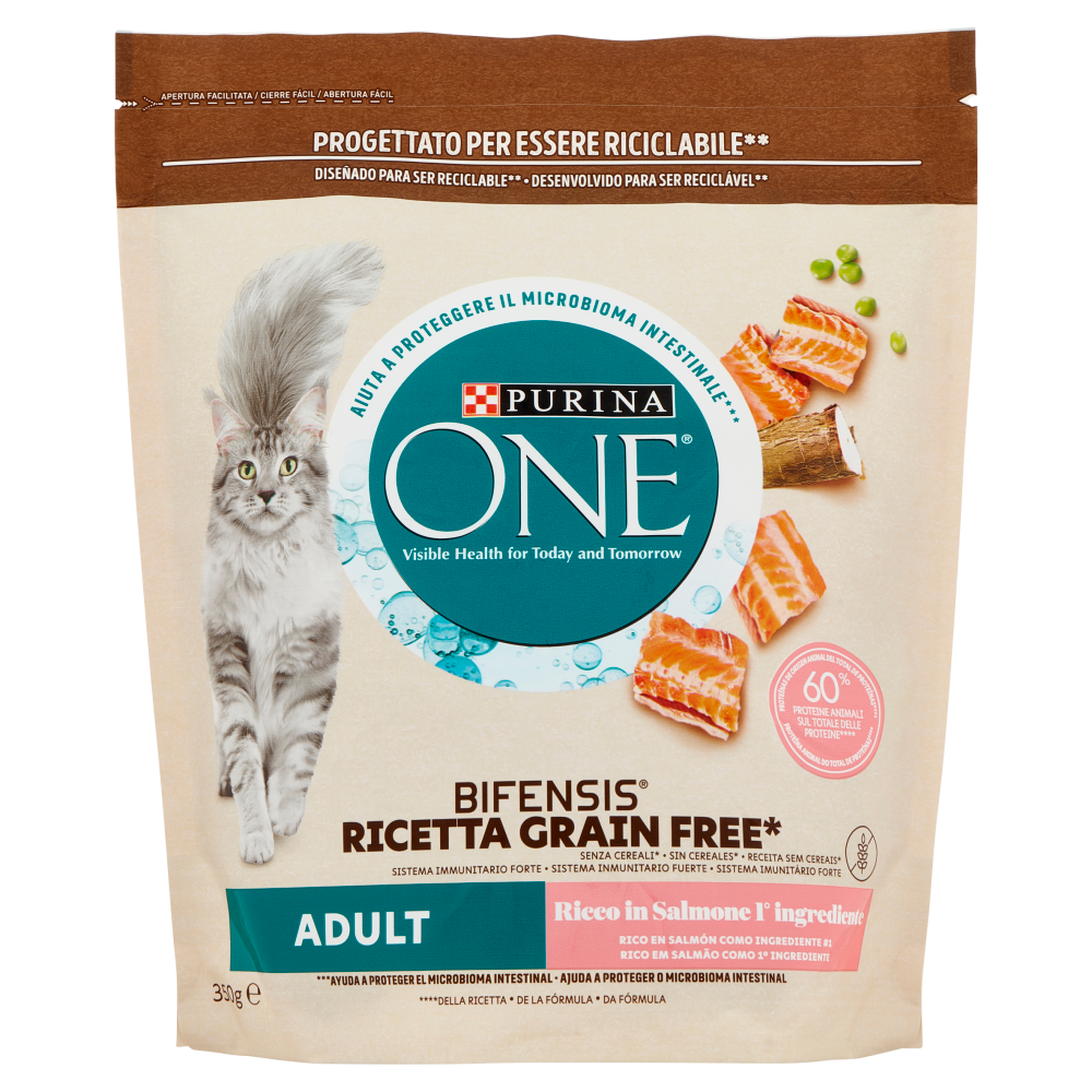 PURINA ONE Bifensis Grain Free Adult Salmone 350 g