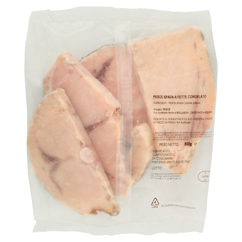 Pesce Spada a Fette Congelato 800 g