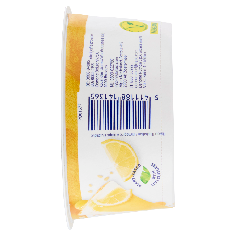 Alpro Alternativa Vegetale allo Yogurt, Gusto Lemon Cheesecake, Fonte di Calcio,Basso in grassi,135g