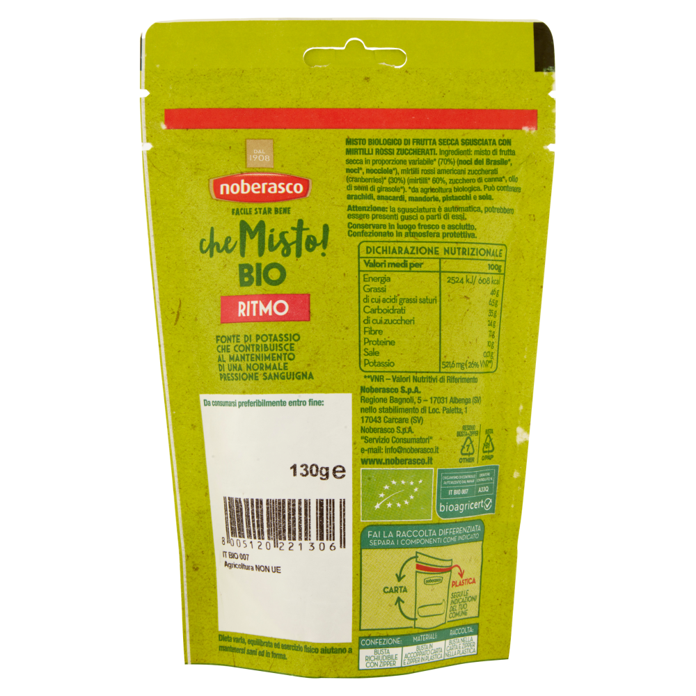 noberasco che Misto! Bio Ritmo 130 g