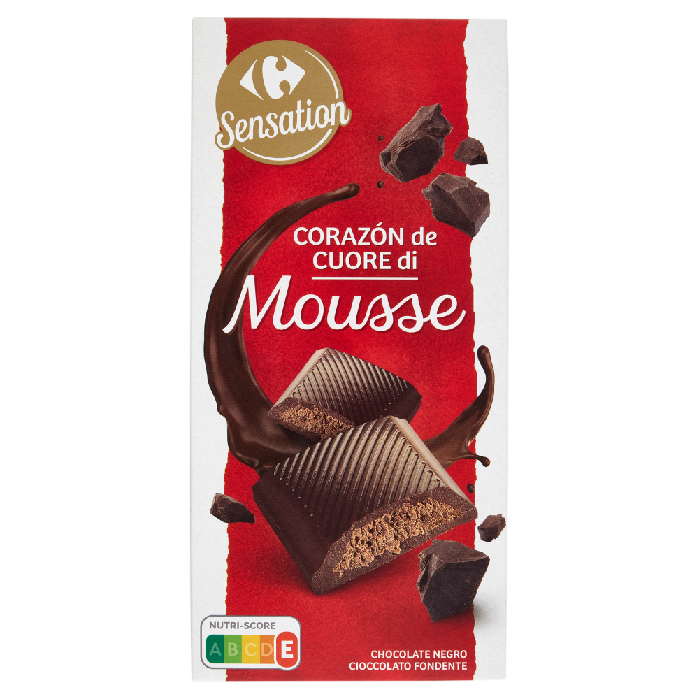 Carrefour Sensation Cuore di Mousse Cioccolato Fondente 160 g