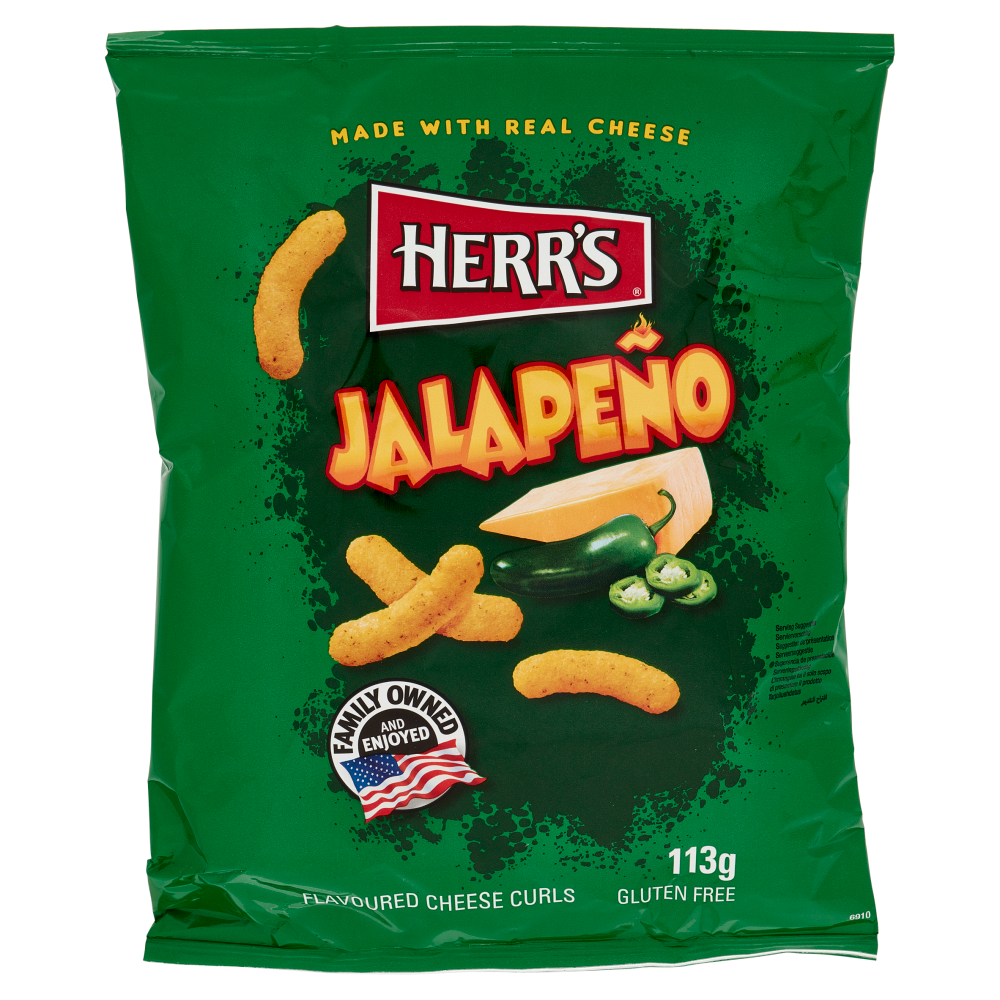 Herr's Jalapeño Cheese Curls 113 g