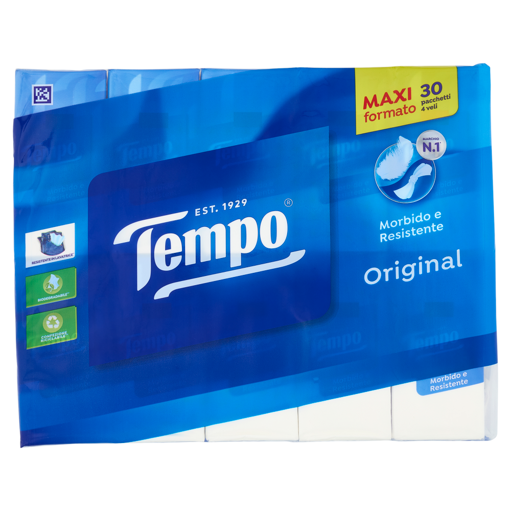 Tempo Original Fazzoletti 4 veli 30 pz