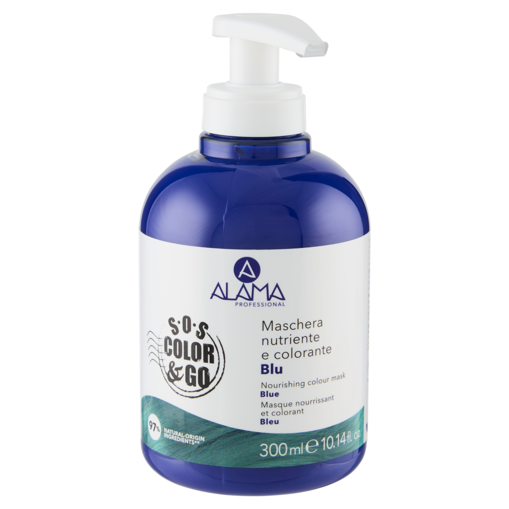 Alama Professional S.O.S. Color & Go Maschera nutriente e colorante Blu 300 ml