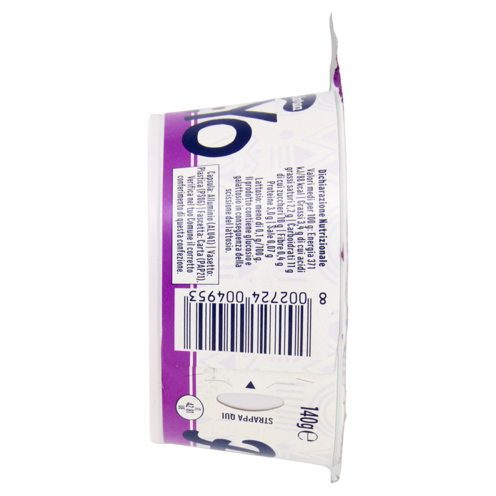 Arborea A-Yo Kefir Mirtillo in Pezzi Senza Lattosio 140 g