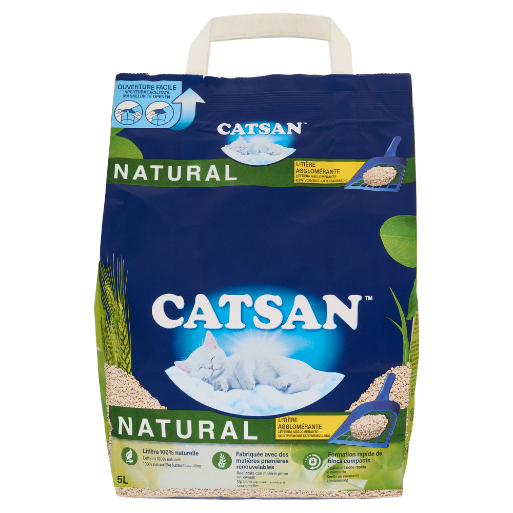 Catsan Natural Lettiera per Gatti 5 L