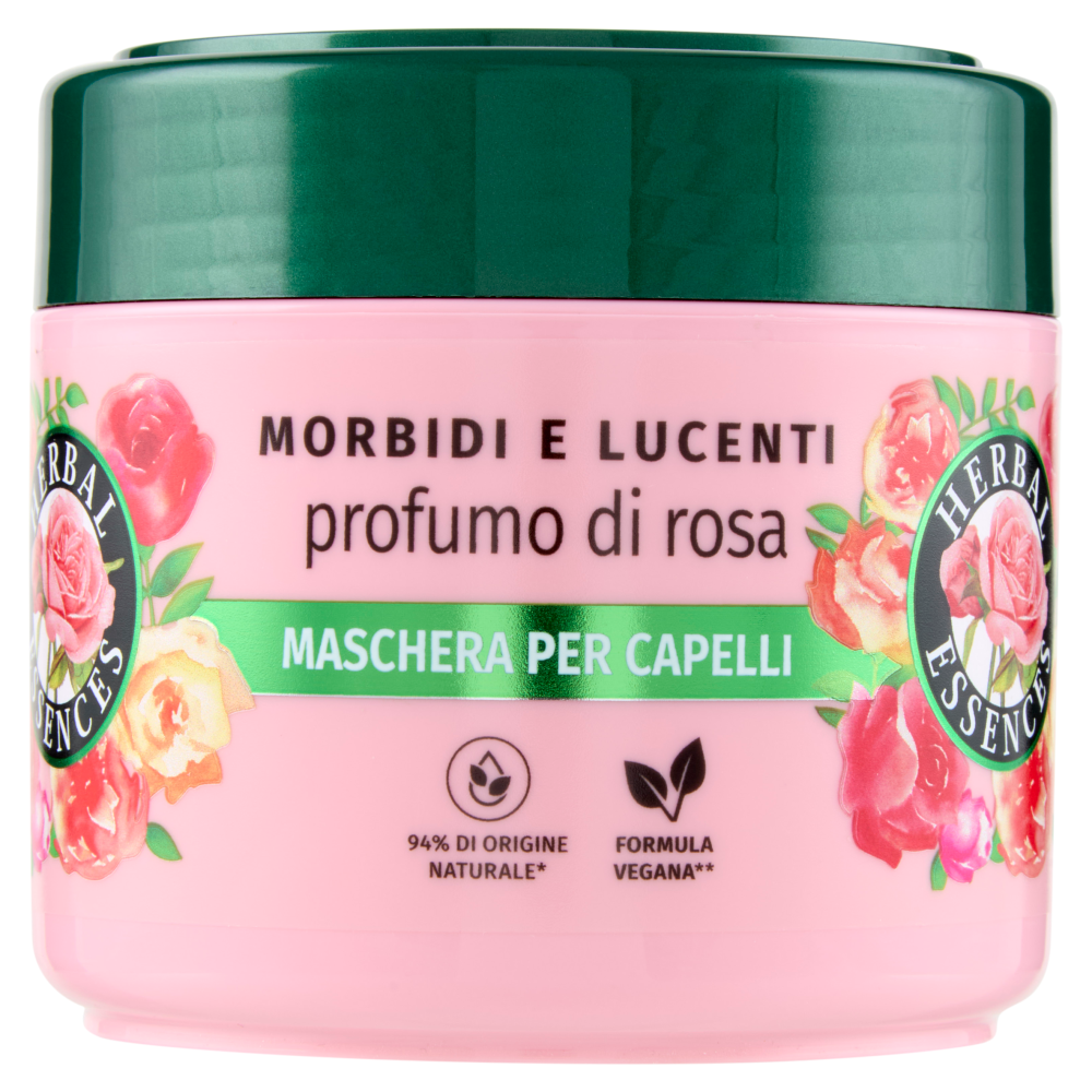 Herbal Essences Morbidi e Lucenti profumo di rosa Maschera per Capelli 300 ml