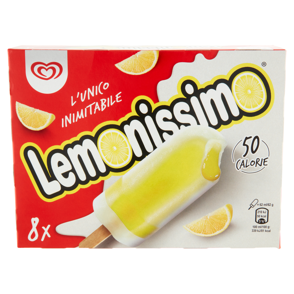 Algida l'Unico Inimitabile Lemonissimo 8 x 62 g