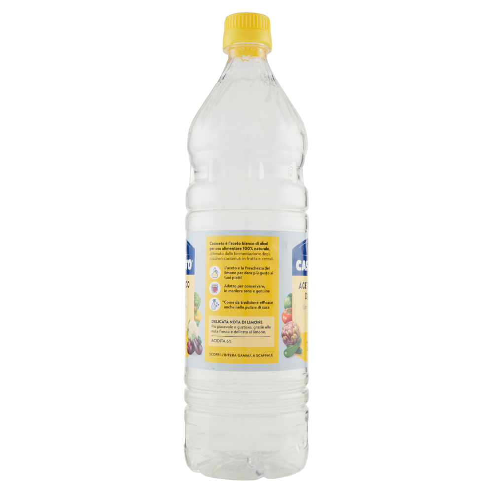 Casaceto Aceto Bianco di Alcol Aromatizzato al Limone 1000 ml
