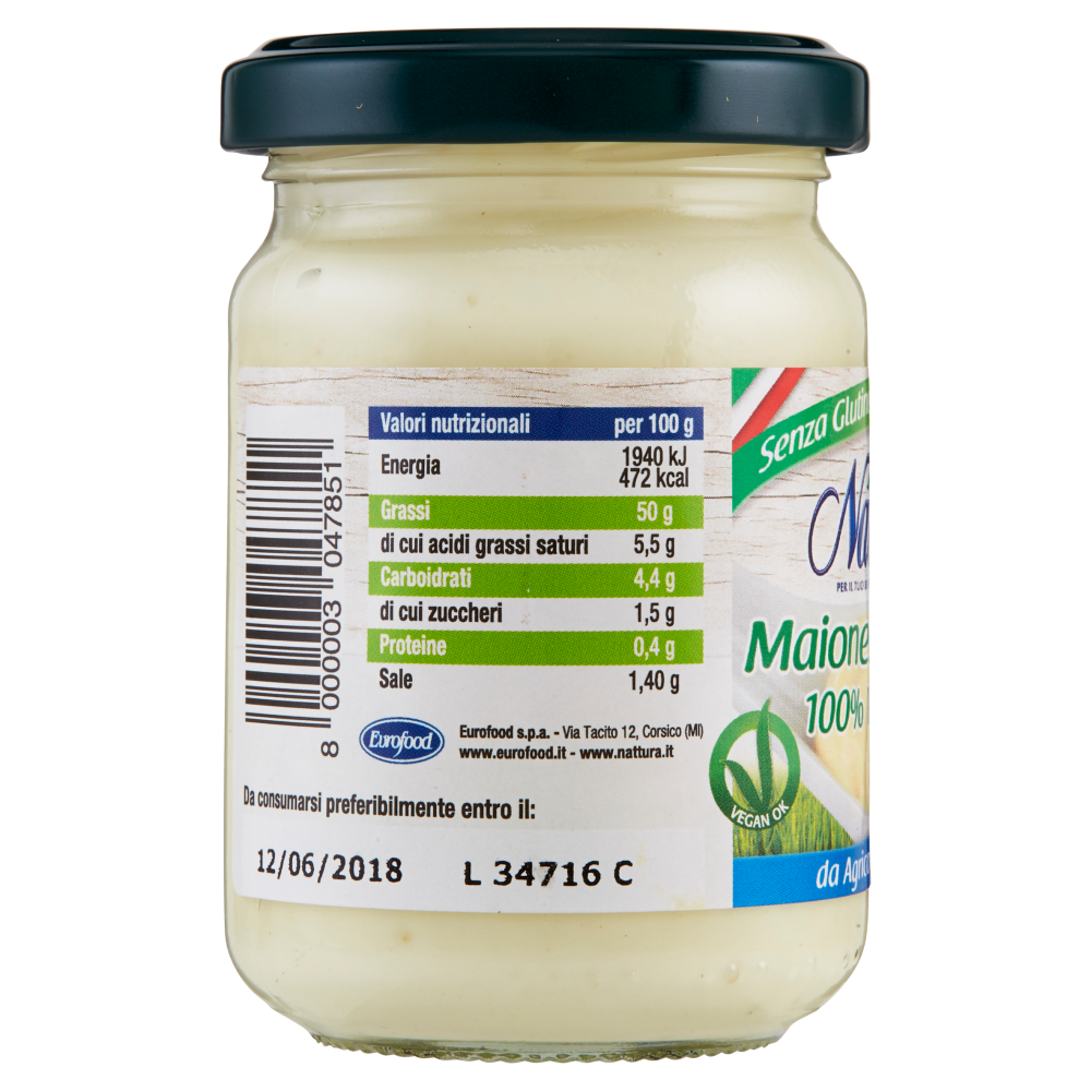 Náttúra Maionese di RIso 100% Vegetale 130 g