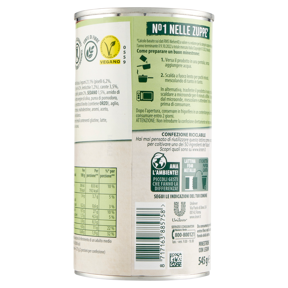 Knorr Minestrone di Legumi 545 g