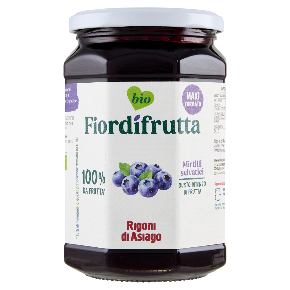Rigoni di Asiago Fiordifrutta bio Mirtilli selvatici 600 g