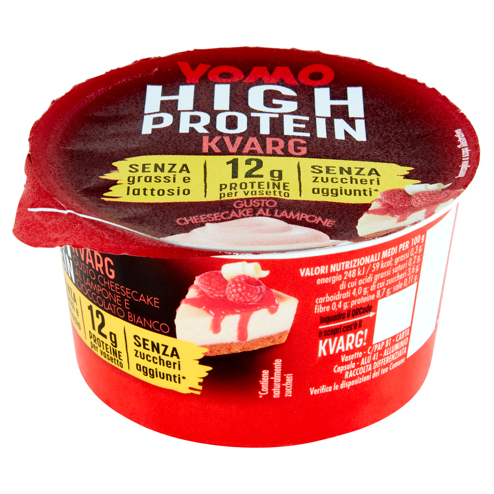 Yomo High Protein Kvarg Gusto Cheesecake al Lampone 140 g Carrefour