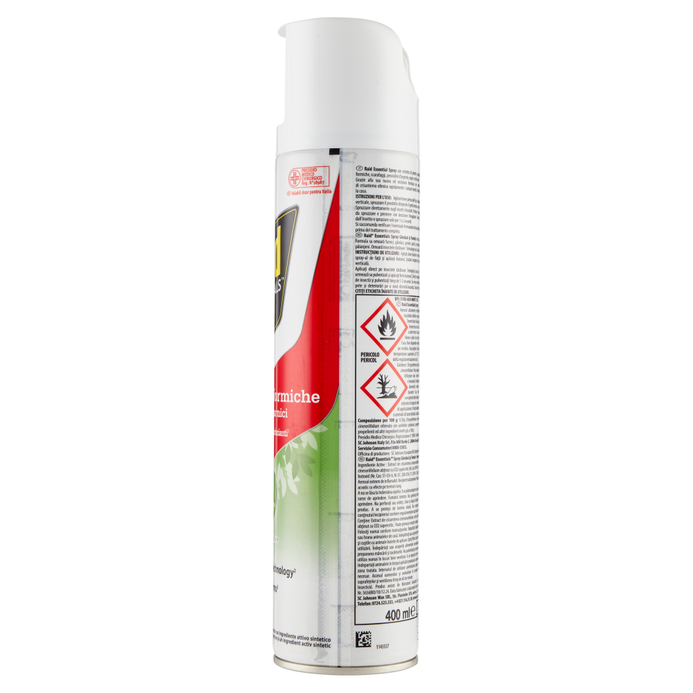 Raid Essentials Scarafaggi e Formiche, 400 ml
