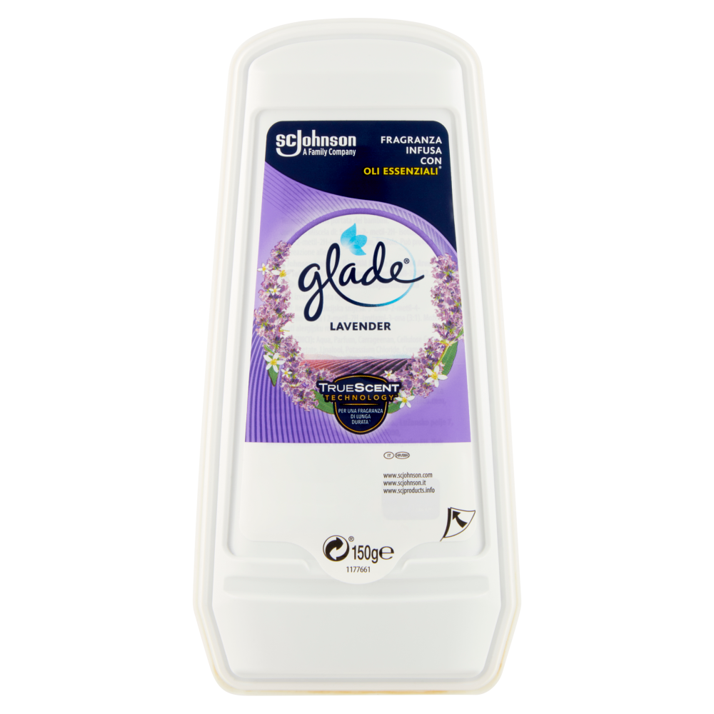 Glade Assorbiodori, Profumatore per la Casa e Armadi, Fragranza Lavanda 150g