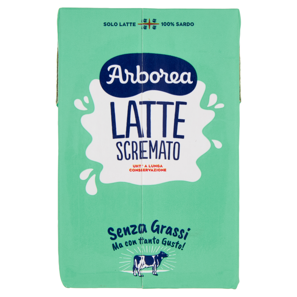Arborea Latte Scremato UHT a Lunga Conservazione Senza Grassi 500 ml