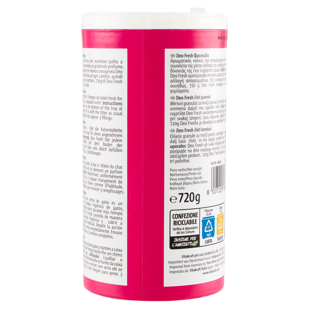 Vitakraft Care Deo Fresh Clean Cotton 720 g