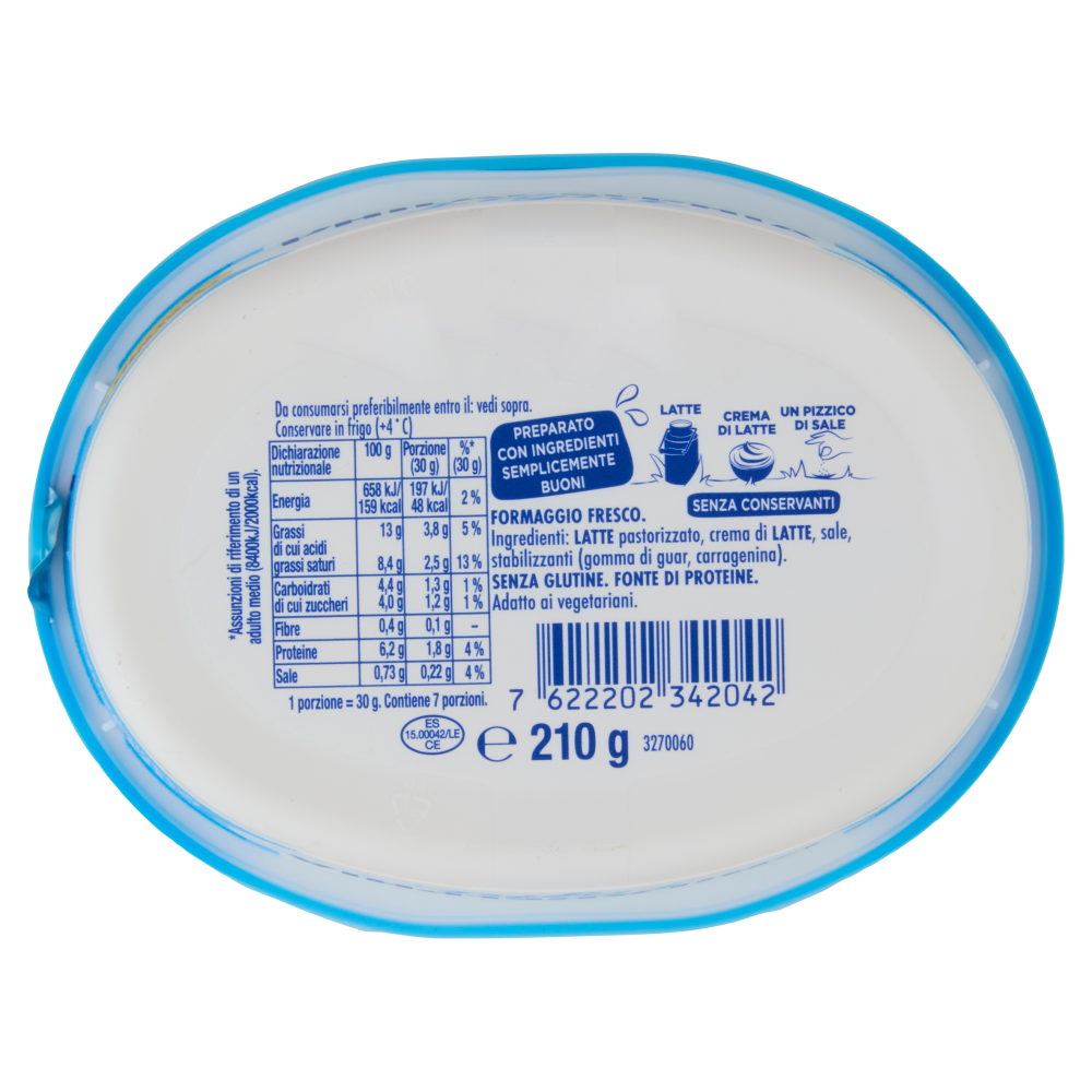 Philadelphia Light Formaggio Fresco Spalmabile - 210g