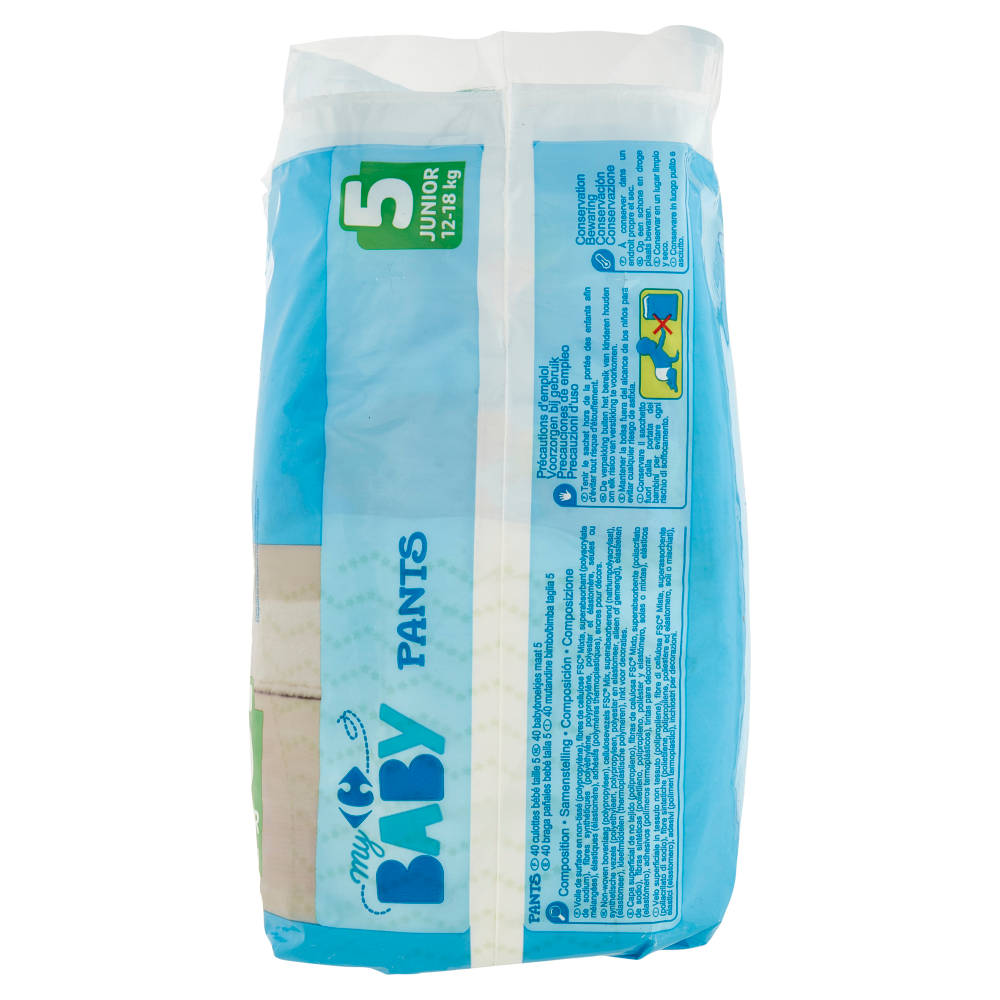 Carrefour my Baby Pants 5 Junior 12-18 kg 40 pz