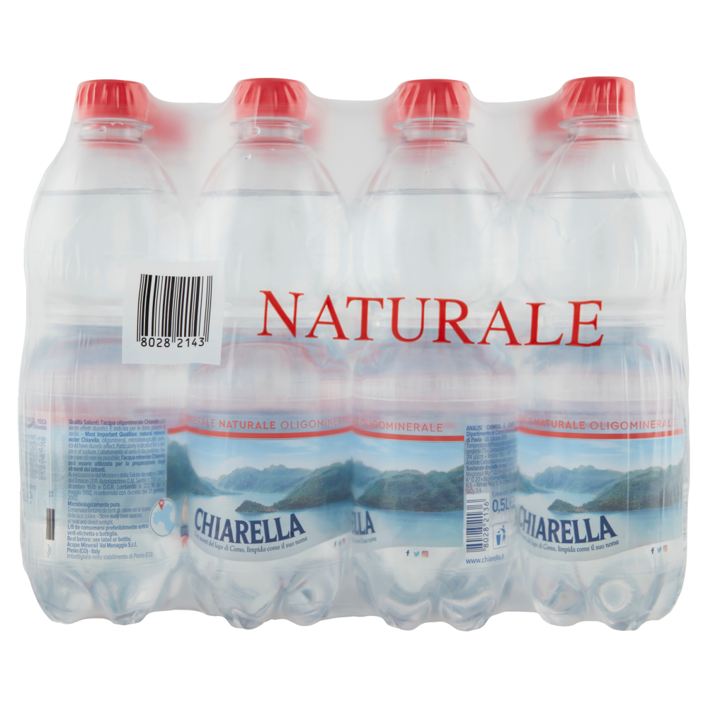 Chiarella Acqua Minerale Naturale Oligominerale 12 x 0,5 L