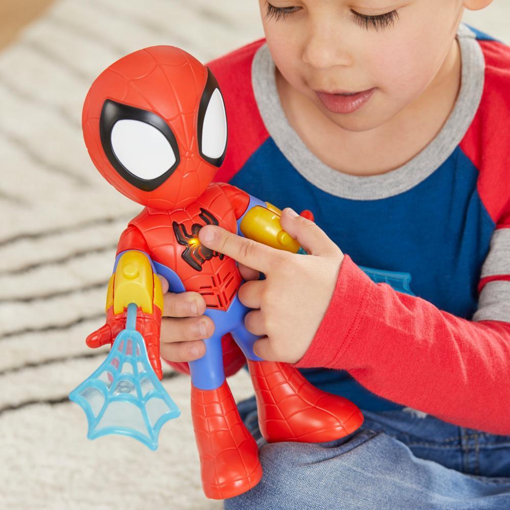 Marvel Spidey e I Suoi Fantastici Amici, Spidey Personaggio Elettronico, action figure da 25 cm con luci e suoni, giocattoli per et&agrave; prescolare per bambini e bambine dai 3 anni in su