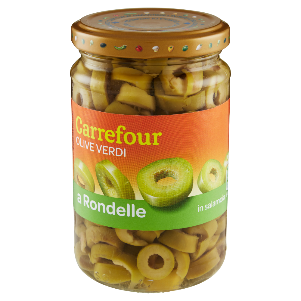 Carrefour Olive Verdi a Rondelle in salamoia 290 g